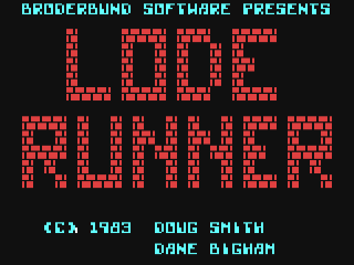 Lode Runner title screen for Commodore 64